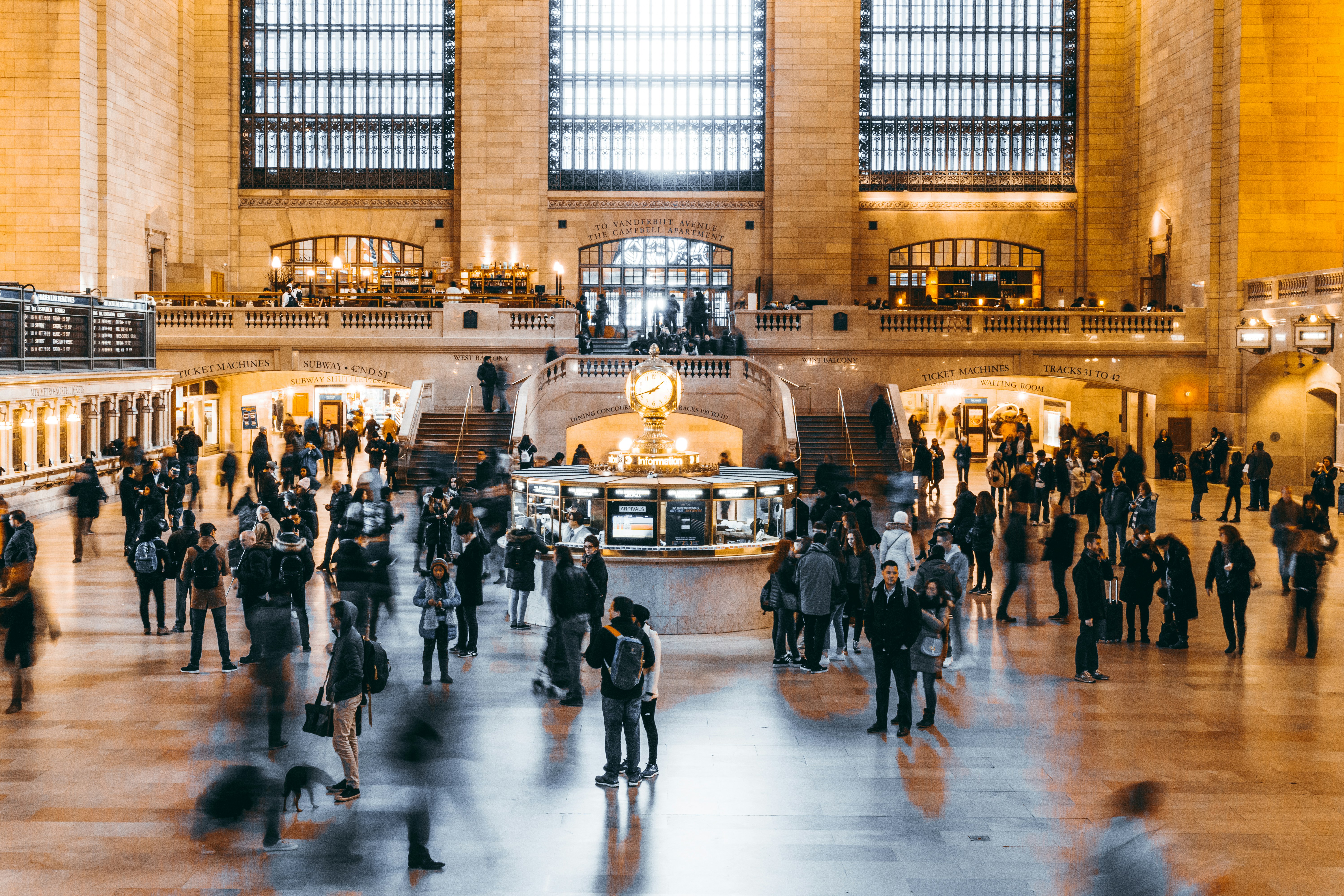 group of people on museum